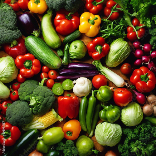 Harvested Glory Vegetables Close Up