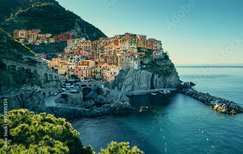 Manarola town in Cinque Terre region, Italy