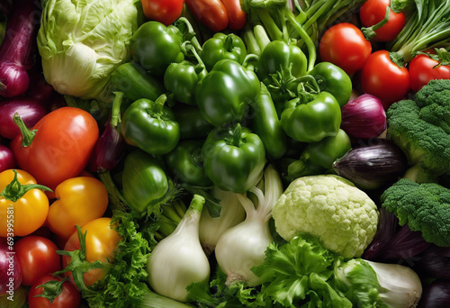 Harvested Glory Vegetables Close Up