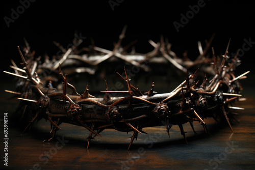 The crown of thorns, Christianity Easter concept
