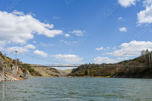 Special nature reserve Uvac, river canyon valley with its meanders in Serbia