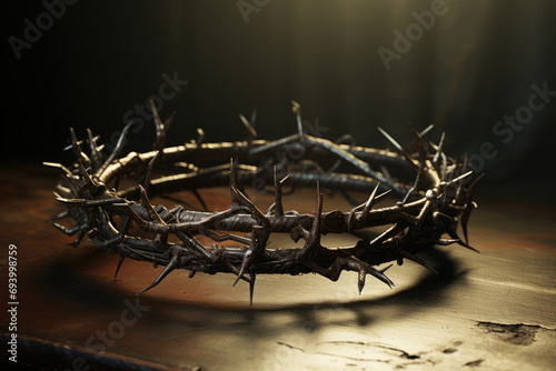 The crown of thorns, Christianity Easter concept