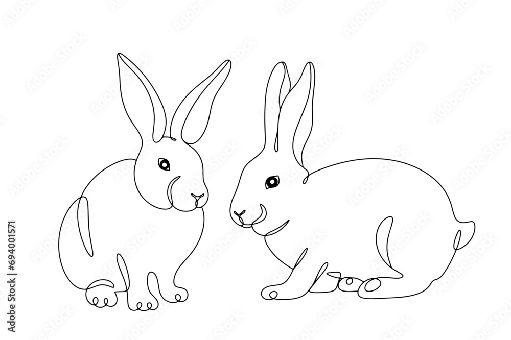 Rabbit. One line