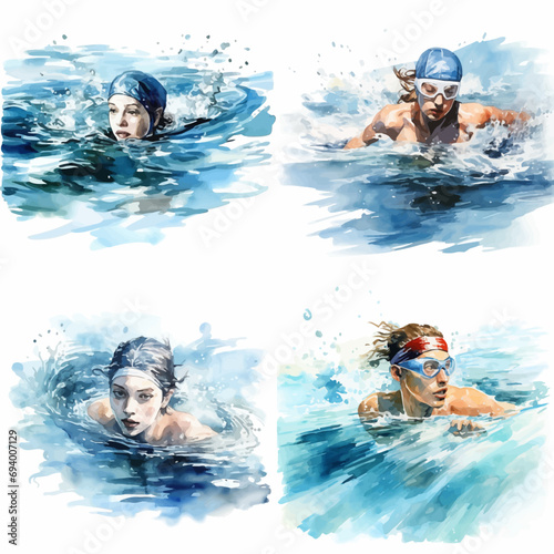 pool, swimming, water, swim, swimmer, child, summer, woman, boy, sport, fun, blue, people, action, athlete, wet, exercise, active, competition, sports, sea, person, beach, health, crawl