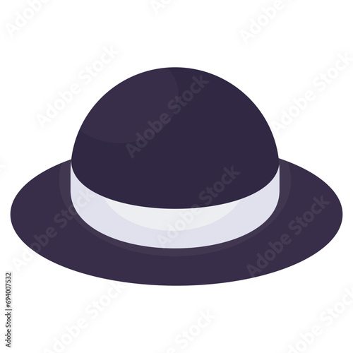 A unique design icon of hat, headwear accessory 
