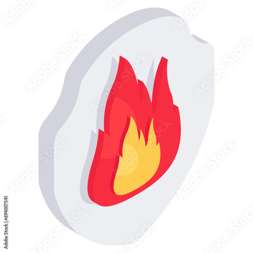 Perfect design icon of security burning 