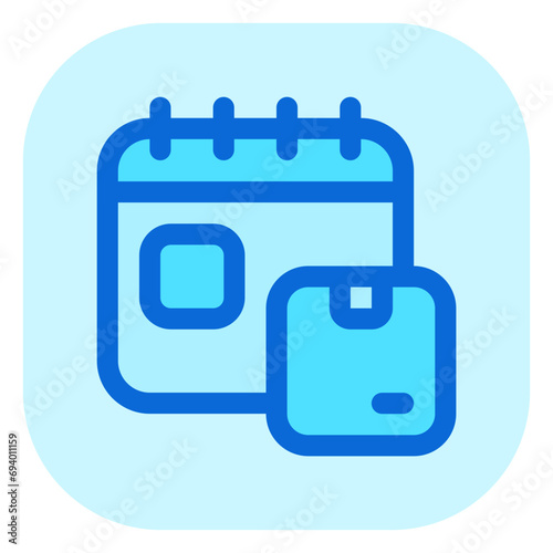 Editable package delivery schedule vector icon. Shipping, delivery, e-commerce, logistics. Part of a big icon set family. Perfect for web and app interfaces, presentations, infographics, etc