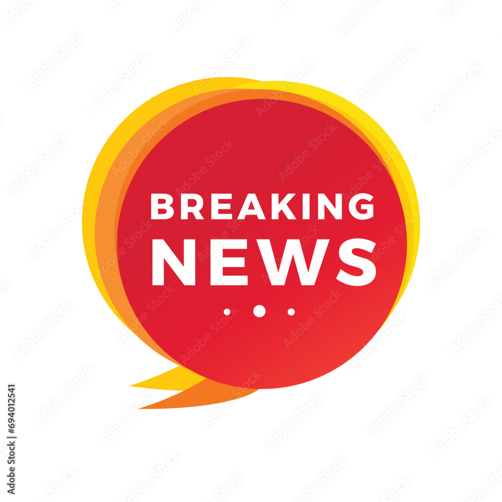 Breaking news banner, label, element. Design for advertising or business. Modern vector template. Breaking news banner, label, element. Design for advertising or business. Modern vector template.