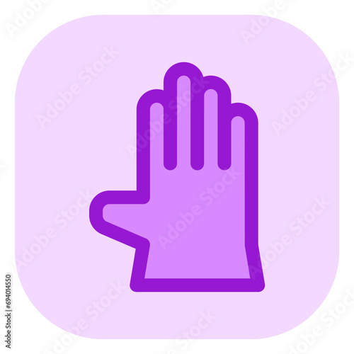 Editable rubber glove vector icon. Industry, household, gardening, landscaping. Part of a big icon set family. Perfect for web and app interfaces, presentations, infographics, etc