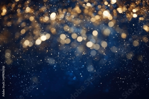 Mystical Night: De-Focused Glitter Background © AIproduction