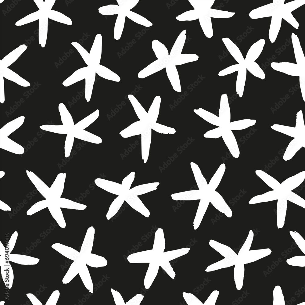 Abstract black and white starry design. Abstract black and white starry design.