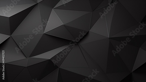 Monochrome monochromatic obscure backdrop with geometric form, outlines, polygonal corners, gradual shading, dimness, texture photo