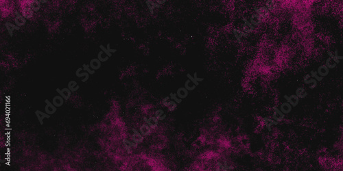 Beautiful abstract color white and pink marble on black background and gray and black, granite stone wall facade background dark stone texture dark pink siding Freeze motion of pink powder exploding.