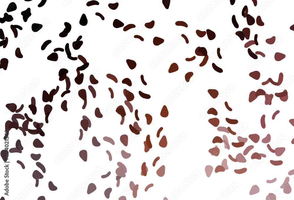 Light Red vector backdrop with abstract shapes.