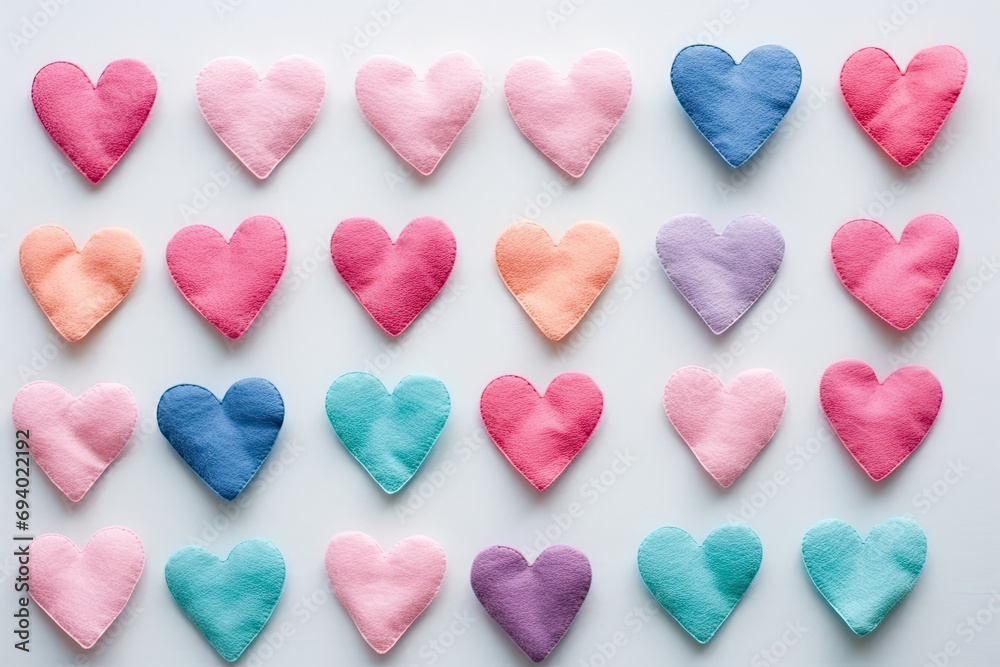 heart shaped knitted hearts 