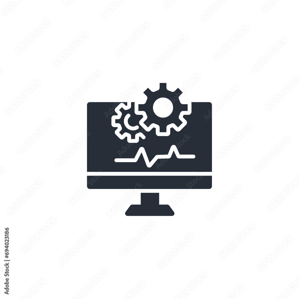software icon. vector.Editable stroke.linear style sign for use web design,logo.Symbol illustration. software icon. vector.Editable stroke.linear style sign for use web design,logo.Symbol illustration.