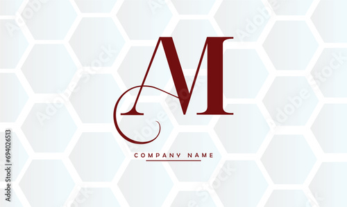 AM, MA, A, M Abstract Letters Logo Monogram