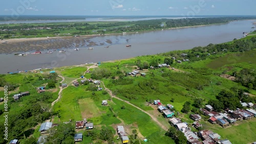 view of the Amazonas river and the Leticia city