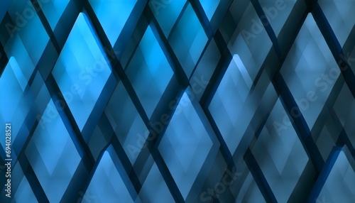 Abstract geometric blue shapes background.