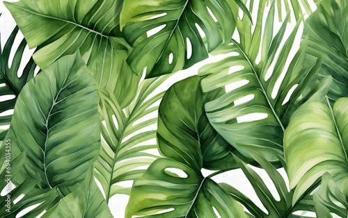 green leaves background