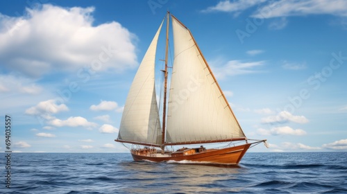 sailboat on the sea © Emil