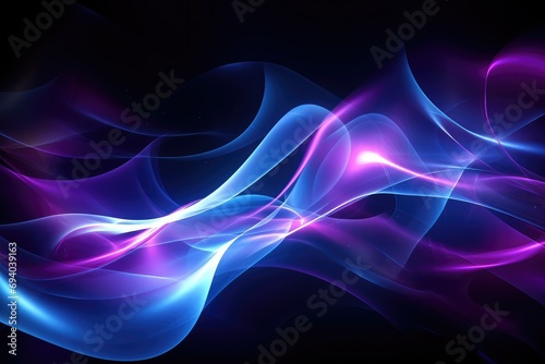 Blue and Purple Light Abstract Wallpaper