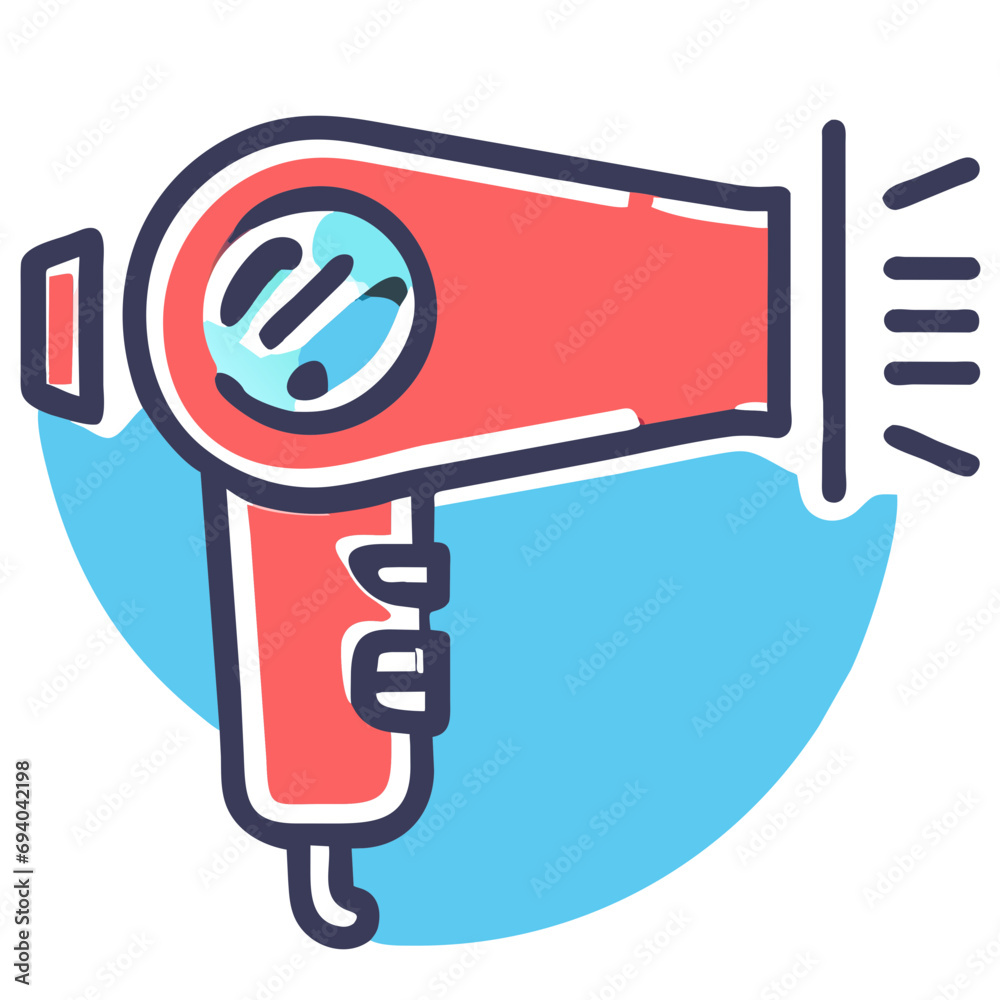 Stylish hairdryer vektor icon illustation Stylish hairdryer vektor icon illustation