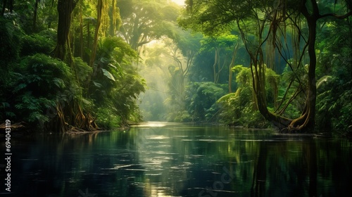 the Amazon Rainforest in Brazil 