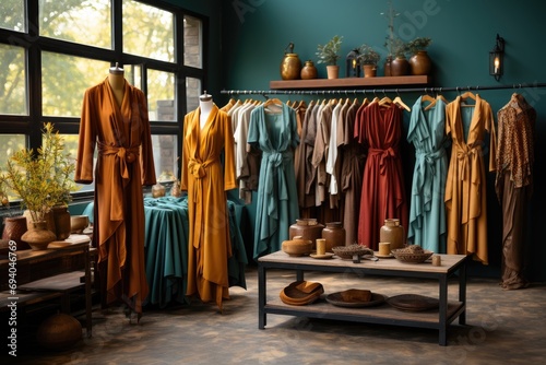 Showroom with dresses 