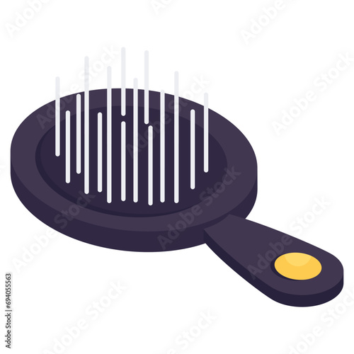 Premium download icon of hairbrush 