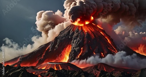 active volcano video footage