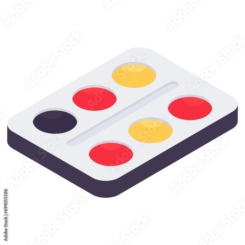 Modern design icon of eyeshadow kit 