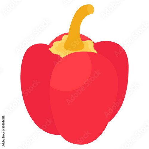 A perfect design icon of capsicum