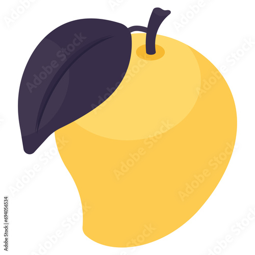 A beautiful design icon of mango 