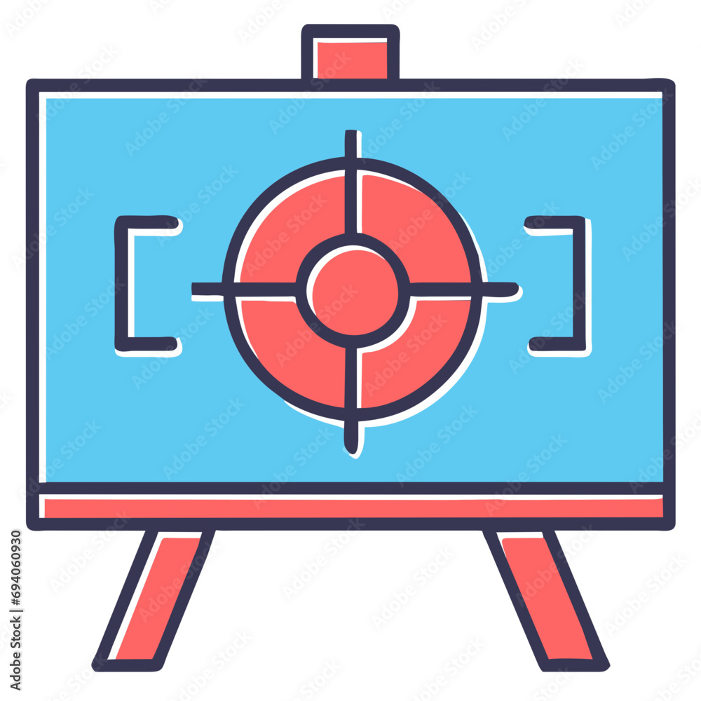 Target board for shooting sports vektor icon illustation Target board for shooting sports vektor icon illustation