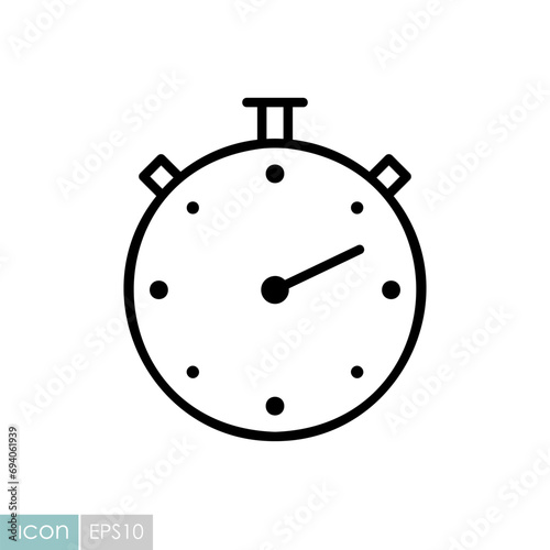 Stopwatch or stop watch timer vector icon