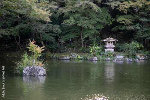 Garden of Naritasan Shinshoji Temple is popular Buddhist temple complex in Narita City