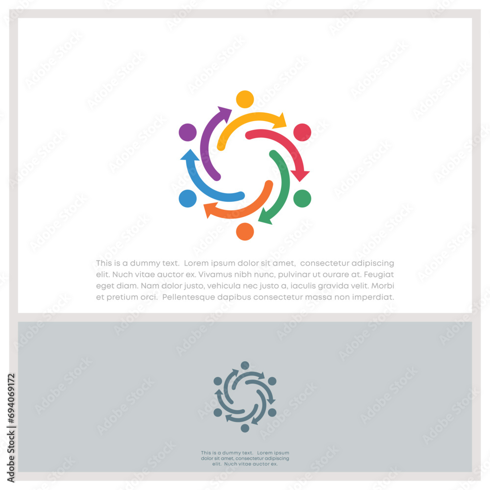 Global Community Logo Icon Elements Template. Community human Logo template vector. Community health care. Abstract Community logo Global Community Logo Icon Elements Template. Community human Logo template vector. Community health care. Abstract Community logo