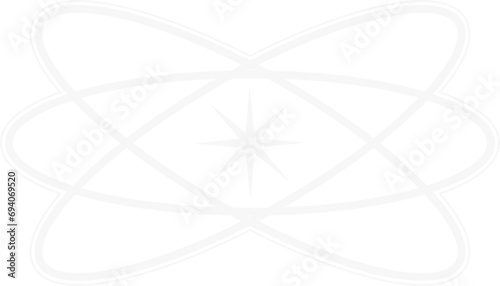 Star Y2K Element. Retro futuristic shape.