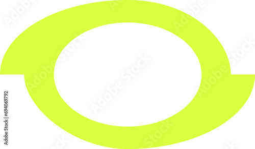 Y2K Element. Retro futuristic shape.