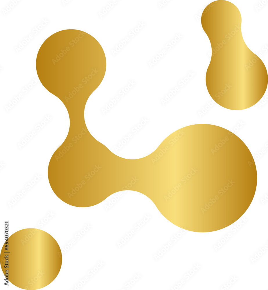 Gold Fluid Blob Y2K Element. Retro futuristic shape. Gold Fluid Blob Y2K Element. Retro futuristic shape.