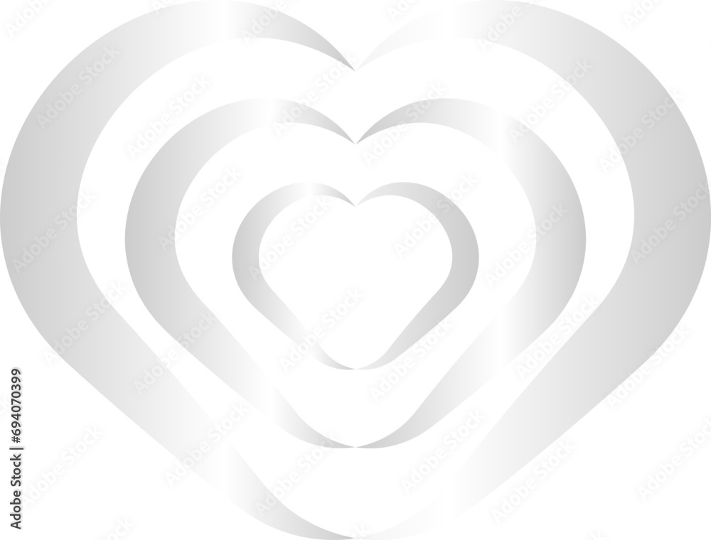 Silver Love Y2K Element. Retro futuristic shape. Silver Love Y2K Element. Retro futuristic shape.