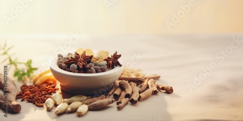 Fototapeta Naklejka Na Ścianę i Meble -  Traditional Chinese Herbal Medicine Assortment