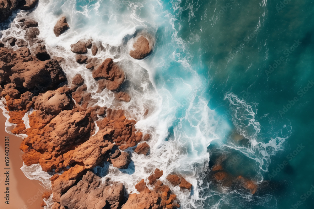 Obraz premium beach and sea, Generative AI