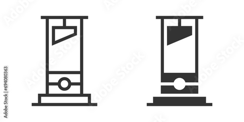 Guillotine icon isolated on a white background. Vector illustration