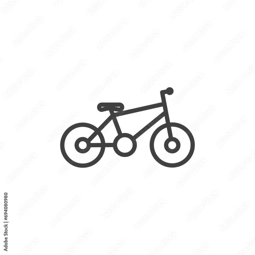 tricycle icon. sign for mobile concept and web design. Outline vector icon. Symbol, logo illustration. Vector graphics tricycle icon. sign for mobile concept and web design. Outline vector icon. Symbol, logo illustration. Vector graphics