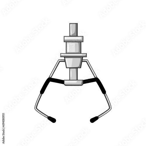 toy claw machine cartoon. doll prize, robot grab, arm cabinet toy claw machine sign. isolated symbol vector illustration