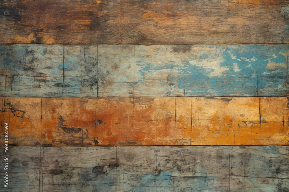 Naklejka premium Empty wood background for product display Ai generated