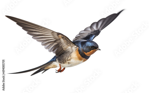 Isolated Swallow Elegance Sparrow Isolated on Transparent Background PNG.