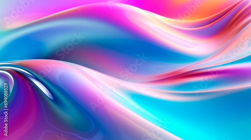 Abstract fluid curved wave. Colorful background 